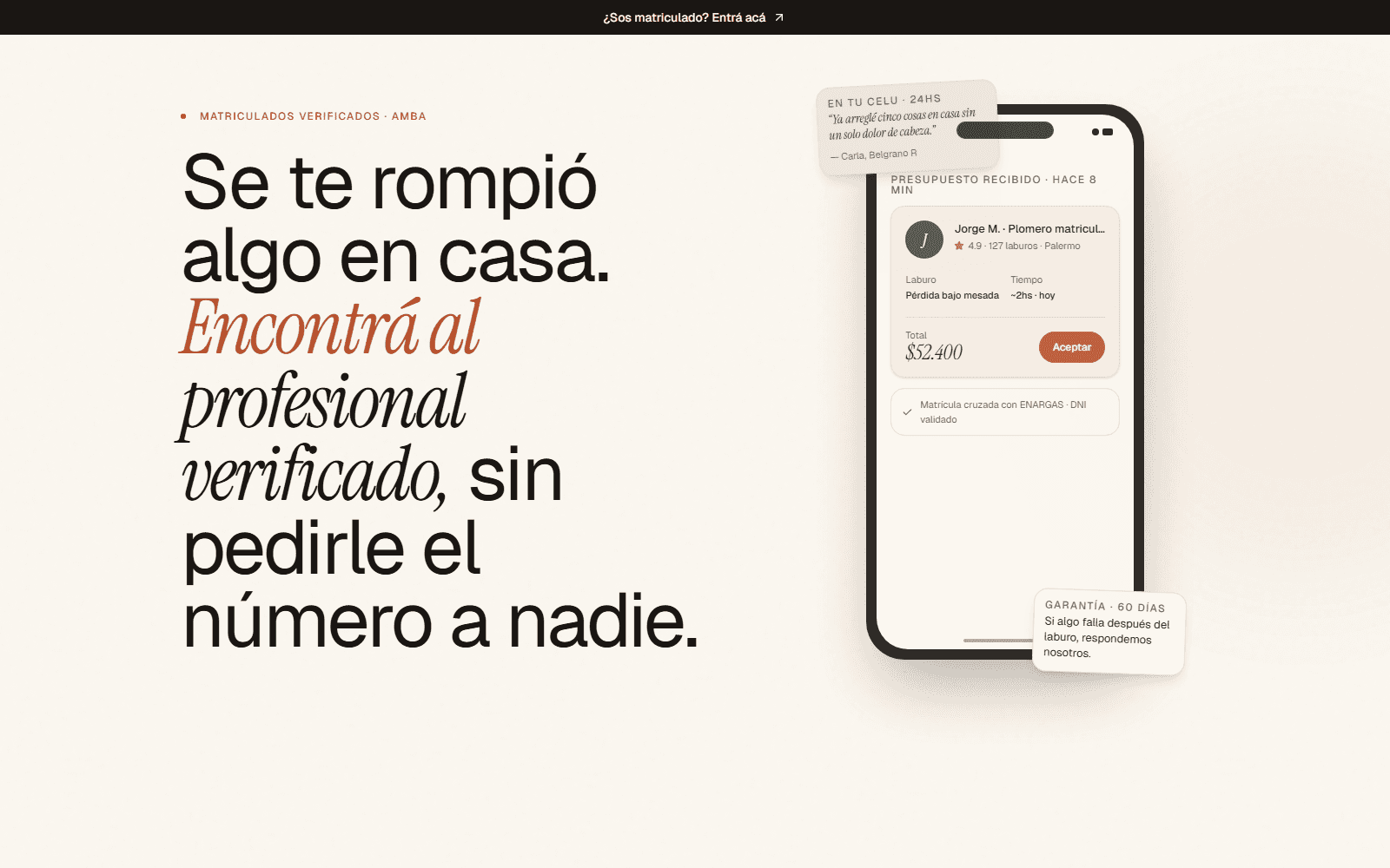Sitio web de Handy