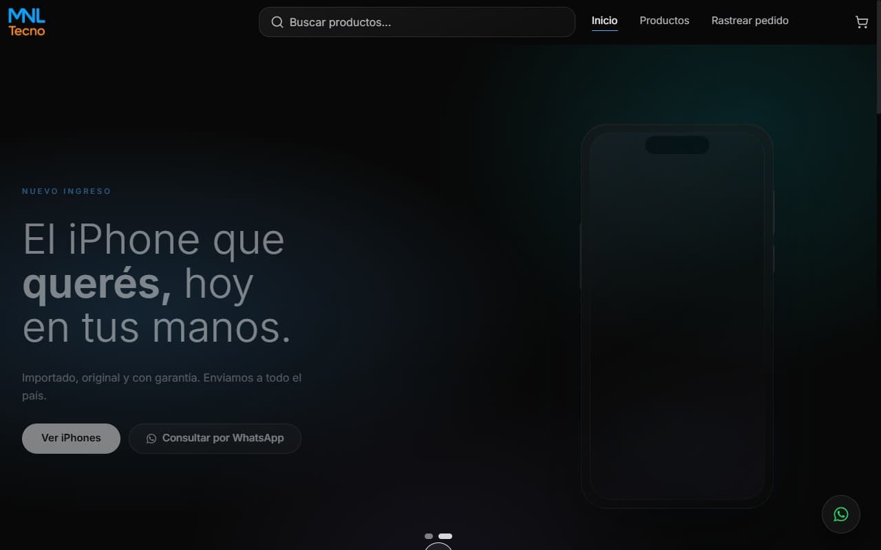 Sitio web de MNL Tecno